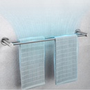 Higold Double Pole Towel Holder Toilet Paper Container Waterproof Stainless Steel Bathroom Storage Set