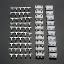 Excellway 10sets of 4S 5Pin 2.54mm Lipo Balance Jack Connector Plug Diy Housing Model Kit