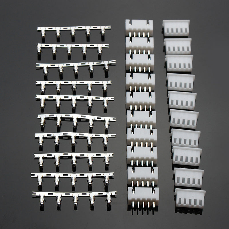 Excellway 10sets of 4S 5Pin 2.54mm Lipo Balance Jack Connector Plug Diy Housing Model Kit