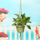 Handmade Macrame plant hanger hanging planter basket jute weave rope craft  Decorations