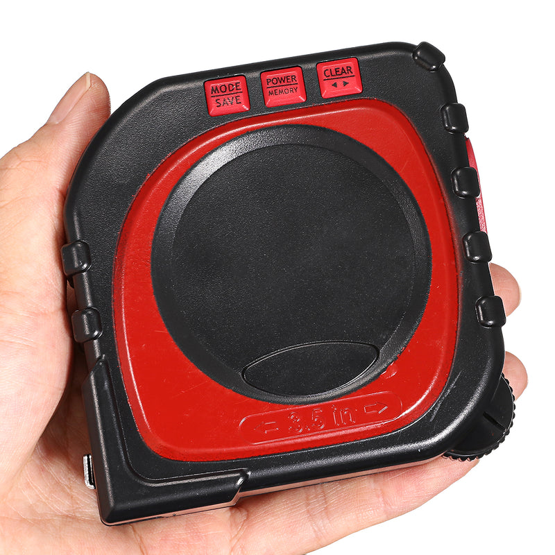 3 In 1 Digital LED Measuring Tape String Sonic Roller Mode Laser Measure Tool Woodworking