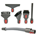 6PCS Replacements for Dyson Vacuum Cleaner V7 V8 V10 Flat Suction Brush Nozzle Long Flat Suction Hose