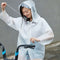 COTTONSMITH Outdoor Portable Frosted Transparent Cuttable Raincoat With Detachable Hat From Xiaomi Youpin