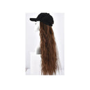 Woman Girl Duck Tongue Cap Wig Hat Light Long Halloween Party Curly Club