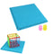 A-Type Blue Silicone 3D Printing Pen Tools Design Mat with Basic Template + 2pcs Insulation Silicone Finger Caps Kit