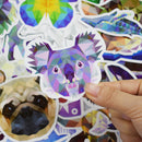 35Pcs Animal Car Stickers Mixed Funny Cartoon For Luggage Laptop Computers Bicycles Decor