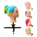 8 Colors Salon Hairdressing Braiding Practice Mannequin Hair Training Head Models With Clamp Holder