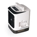 3 in 1 480ml White Mini Portable USB Air Cooler Humidifier Purifier Cleaner 4 Gears LED Light Personal Space Air Cooling Fan