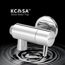 KCASA Brass 360 Degree Rotation Switch Water Knockout Trap Three Way Angle Valve Bath Water Diverter