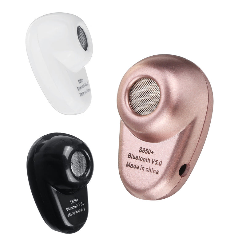 S650 Mini Wireless bluetooth Earphone Single Portable Music Sports Earbud Headphone with Mic