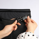 Leak Proof Vinyl Inside Lining Stable Black Car Trash Garbage Can Bag Closeable Lid 27.5 X 15.5 X 28.5CM