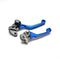 CNC Billet Pivot Brake Clutch Levers For Yamaha YZ80/85 01-14 Blue Black