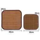 Summer Cool Chair Seat Cushion Bamboo Cover Pads for Patio Office Furniture Car Vehicle