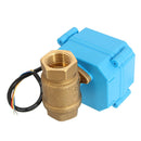 DC12V DN15 CR02 Electrical Valve G1/2 Inch 2 Way CR02 3-Wire Brass Motorized Ball Valve