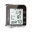 LCD Blood Pressure Monitor Fully Automatic Electronic Voice Broadcast CE ROHS Wrist Blood Pressure Monitor Heart Rate Pulse Meter