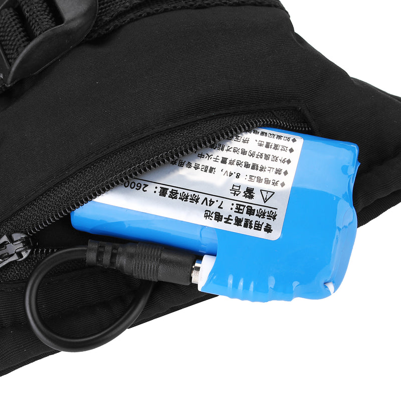 7.4V Three-speed Adjustable Temperature Electric Gloves Heated Warm Motorcycle Racing Waterproof