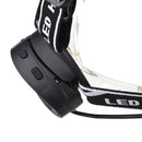 XANES 2504A 1900LM 8LED Cycling Headlamp 7 Switch Modes 4T6+2COB+2 Red Warning Light Double Switch