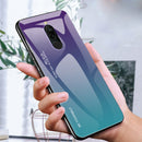 For Xiaomi Redmi 8 Case Bakeey Gradient Color Anti-scratch Tempered Glass Protective Case