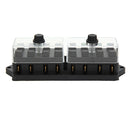 8 Way Car Auto Circuit Blade Fuse Box Holder ATC DC12V Waterproof