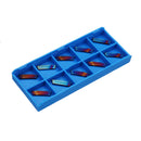 Drillpro 10pcs HRC45 Blue Nano MGMN150-G 1.5mm Carbide Insert for MGEHR/MGIVR Turning Tool Holder