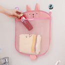 Honana BX-144  Cartoon Bathroom Folding Mesh Hanging Storage Bag  Bathing Toy Storage Organizer