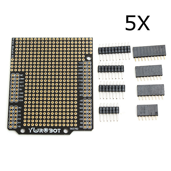 5Pcs DIY PCB Prototyping Protoshield Expansion Board Kit Compatible UNO R3 For