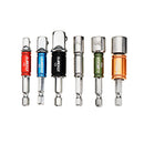 Drillpro 6pcs Hex Shank Screwdriver Bit Adapter and Sleeve Screwdriver Driver Socket Set