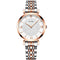 TEVISE T09 Waterproof Simple Style Women Wrist Watch Full Steel Band Quartz Watch