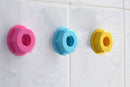 3Pcs Candy Color Mini Screw Bathroom Wall Hooks Racks Clothes Hanger Plastic Towel Robe Hook