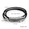 Titanium Steel Feather Skin Multi-layer Stainless Steel Braided Leather Male Bracelet
