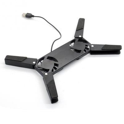 Laptop Cooling Stander Desk Support Dual Cooling Fan Notebook Computer Stand Foldable USB Suit for 7 inch/15inch Laptop