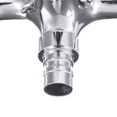 Wall Mount Single Cold Washing Machine Faucet 1/2'' Double Spouts 2 Handles Water Tap Garden Faucet Bathroom Bibcock Tap