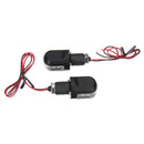 2pcs 12V Motorcycle Amber Handle Bar End Turn Signal 6LED Light Indicator Blinker