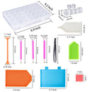 38Pcs 5D Diamond Paintings Tool DIY Embroidery Stitch Cross Pen Storage Box Kit