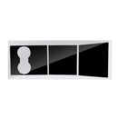 Car Stickers Film Center Console Wrap Inner Cover Vinyl For Tesla Model 3 Black
