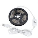 Waterproof USB Powered 2M LED Strip Light with Touch Dimmer Switch for Outdoor Home Decoration DC5V