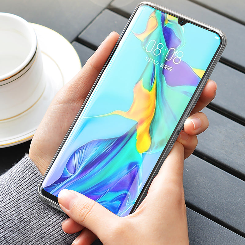 Bakeey UV Liquid Full Glue Cover Clear Curved Anti-Explosion Soft Tempered Glass Screen Protector For Huawei P30 PRO
