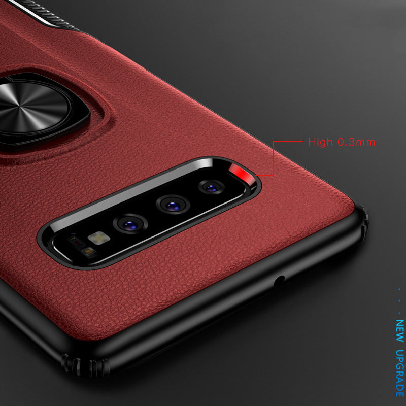Bakeey Protective Case For Samsung Galaxy S10 Plus 6.4 Inch Ring Grip Bracket Magnetic Adsorption Back Cover