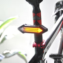 BIKIGHT Intelligent Remote Control Bicycle Light LED Warning Laser Steel Ring Tail Lights