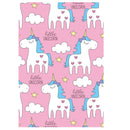 3x5FT Cartoon Pink Unicorn Cloud Photography Backdrop Studio Prop Background