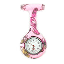 Butterfly Pattern Nurse Watch  Colorful Silicone Pocket Watch Doctor Fob Watch