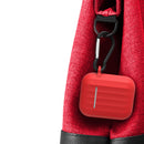 Dirose Portable Shockproof Dirtproof Silicone Wireless bluetooth Earphone Storage Case with Anti-lost Rope & Keychain for Apple Airpods 1/2