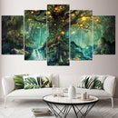 5Pcs Tree of Life Wall Art Hanging Decor Canvas Print Large Painting Pictures Paper