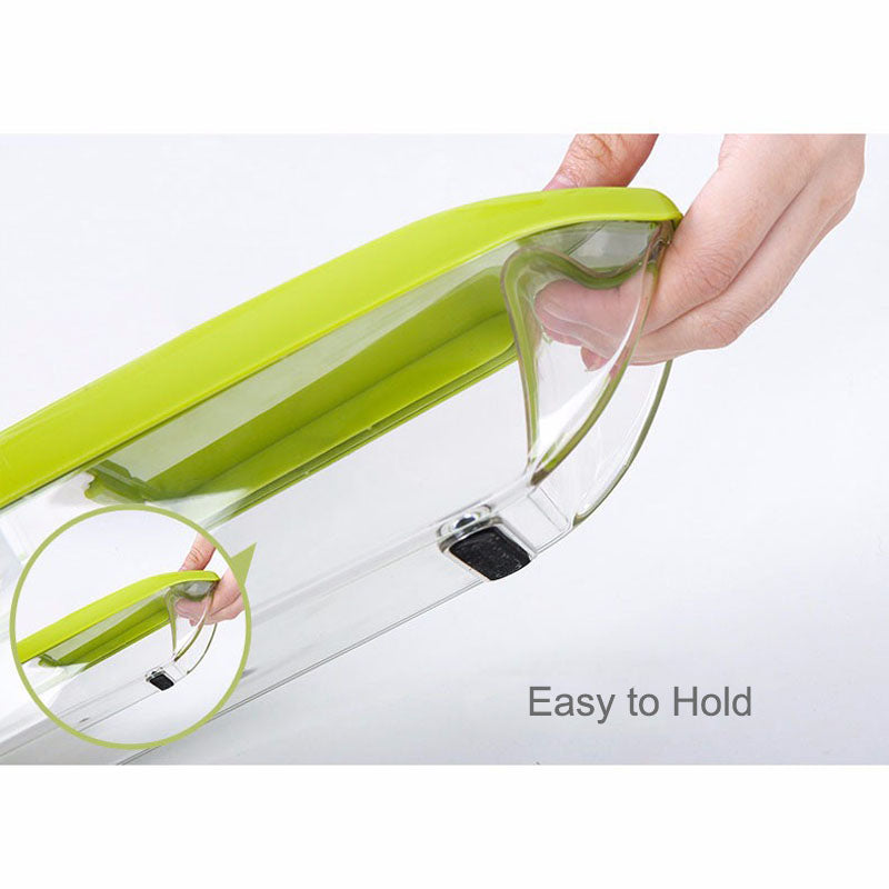 KCASA KC-MFP3 Vegetable Cutter Food Container Adjustable Mandoline Slicer 4 Interchangeable Blades