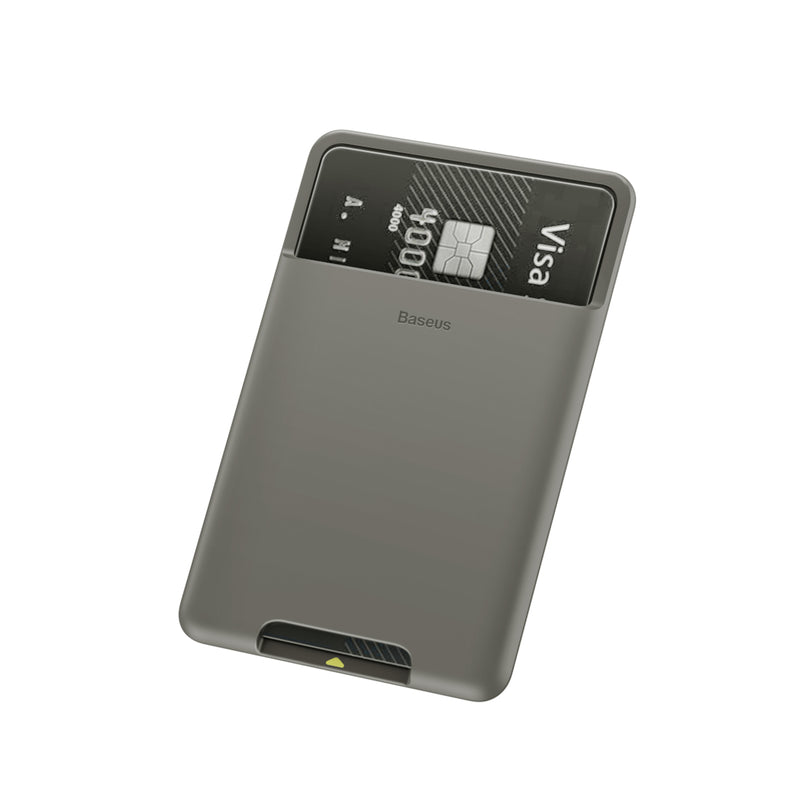 Baseus All Phone Back Stick Slot Card Bag Wallet Protective Case Silicone Anti-Fingerprint For Samsung /For iPhone / Xiaomi / Huawei /  Xiaomi Mi Note 10/ Mi 9T / OnePlus 7T / Huawei P30 pro