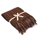 Soft Knitted Throw Blankets Bed Sofa Couch Decorative Fringe Waffle Pattern