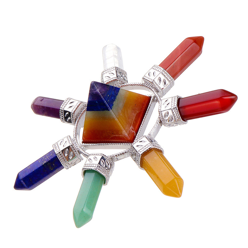 7 Chakra Natural Mixed Crystal Stone Healing Gemstone Divination Reiki Therapy Decorations