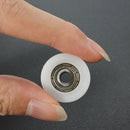 4pcs 5x24x7mm U Groove Nylon Round Pulley Wheel Roller For 3.8mm Rope Ball Bearing