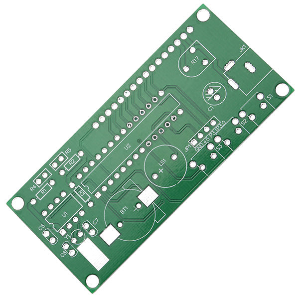 LCD 1602 DC 5V DIY Electronic Clock Kit Temperature Alarm Function With Acrylic Shell