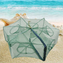 ZANLURE 58*22CM Nylon Green Foldable Fishing Bait Net Crab Fish Minnow Crawfish Shrimp Net